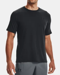 UNDER ARMOUR- T-SHIRT MEZZA MANICA SPORTSTYLE NERA DA UOMO, 1326799_0001