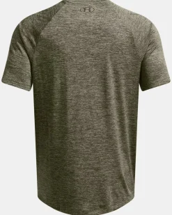UNDER ARMOUR -T-SHIRT MEZZA MANICA TECH 2.0 SS VERDE DA UOMO, 1326413_0390
