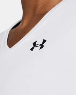 UNDER ARMOUR- T-SHIRT MEZZA MANICA TECH PIXELATE SSC BIANCA DA DONNA, 1384229_0100