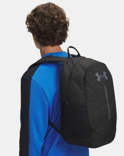 UNDER ARMOUR -ZAINO HUSTLE LITE BACKPACK NERO, 6000399_0001