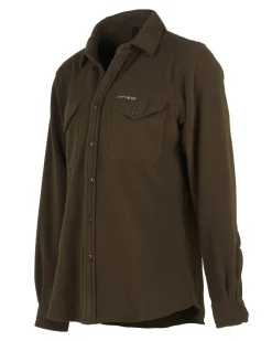 UNIVERS - Camicia in pile verde