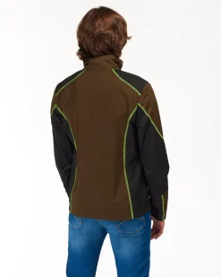 UNIVERS - GIACCA DA CACCIA MICROSHELL VERDE U-TEX IMPERMEABILE