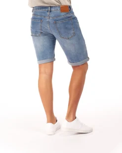 UOMO BERMUDA JEANS CHIARO ROTTURE