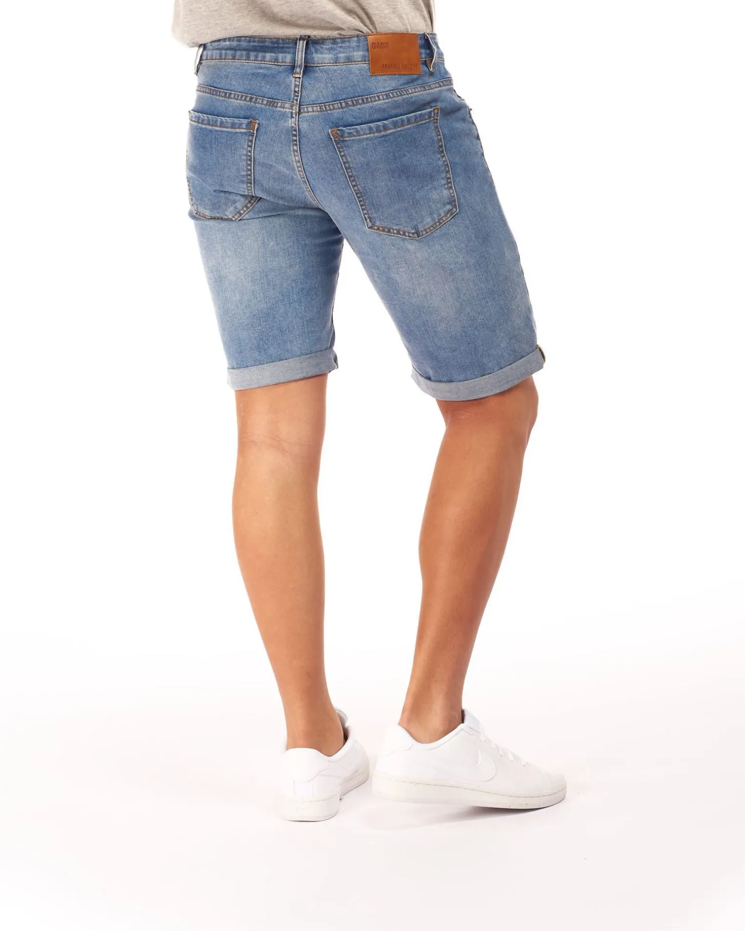 UOMO BERMUDA JEANS CHIARO ROTTURE