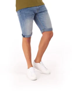 UOMO BERMUDA JEANS 5 TASCHE