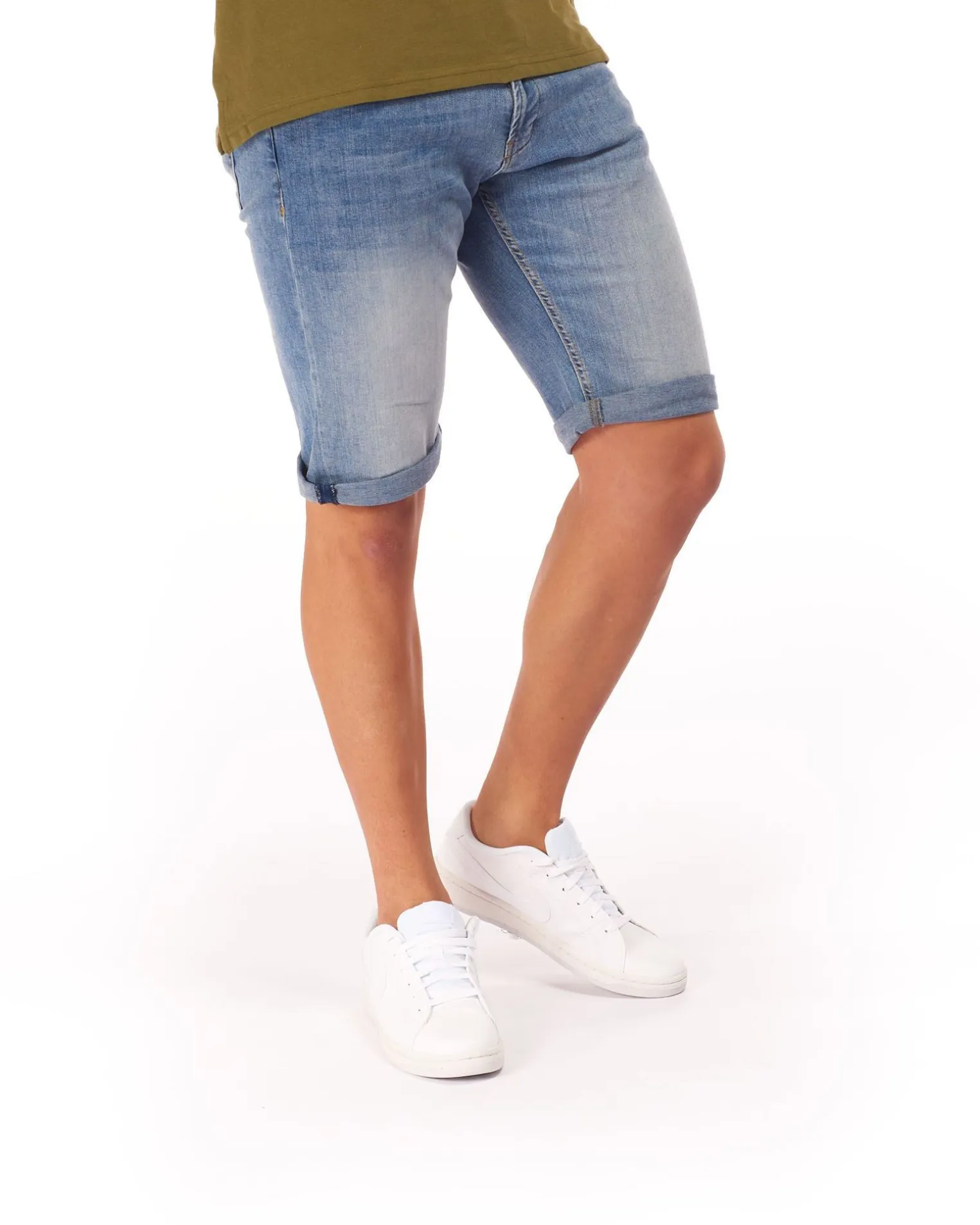 UOMO BERMUDA JEANS 5 TASCHE
