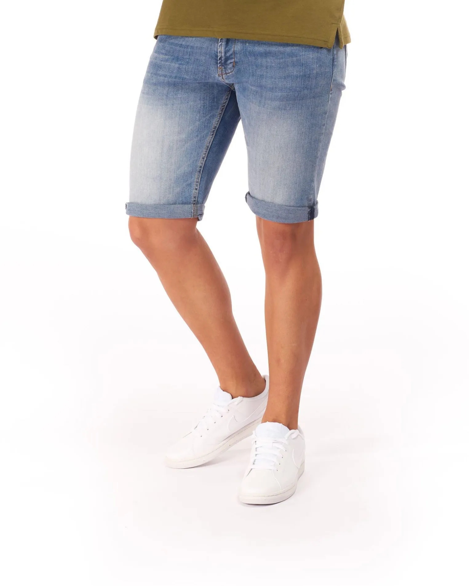 UOMO BERMUDA JEANS 5 TASCHE