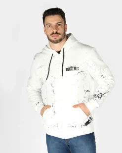 UOMO FELPA CON ZIP E CAPPUCCIO