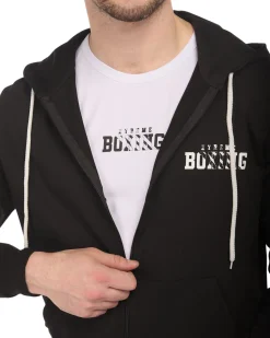 UOMO FELPA FULL ZIP CON CAPPUCCIO
