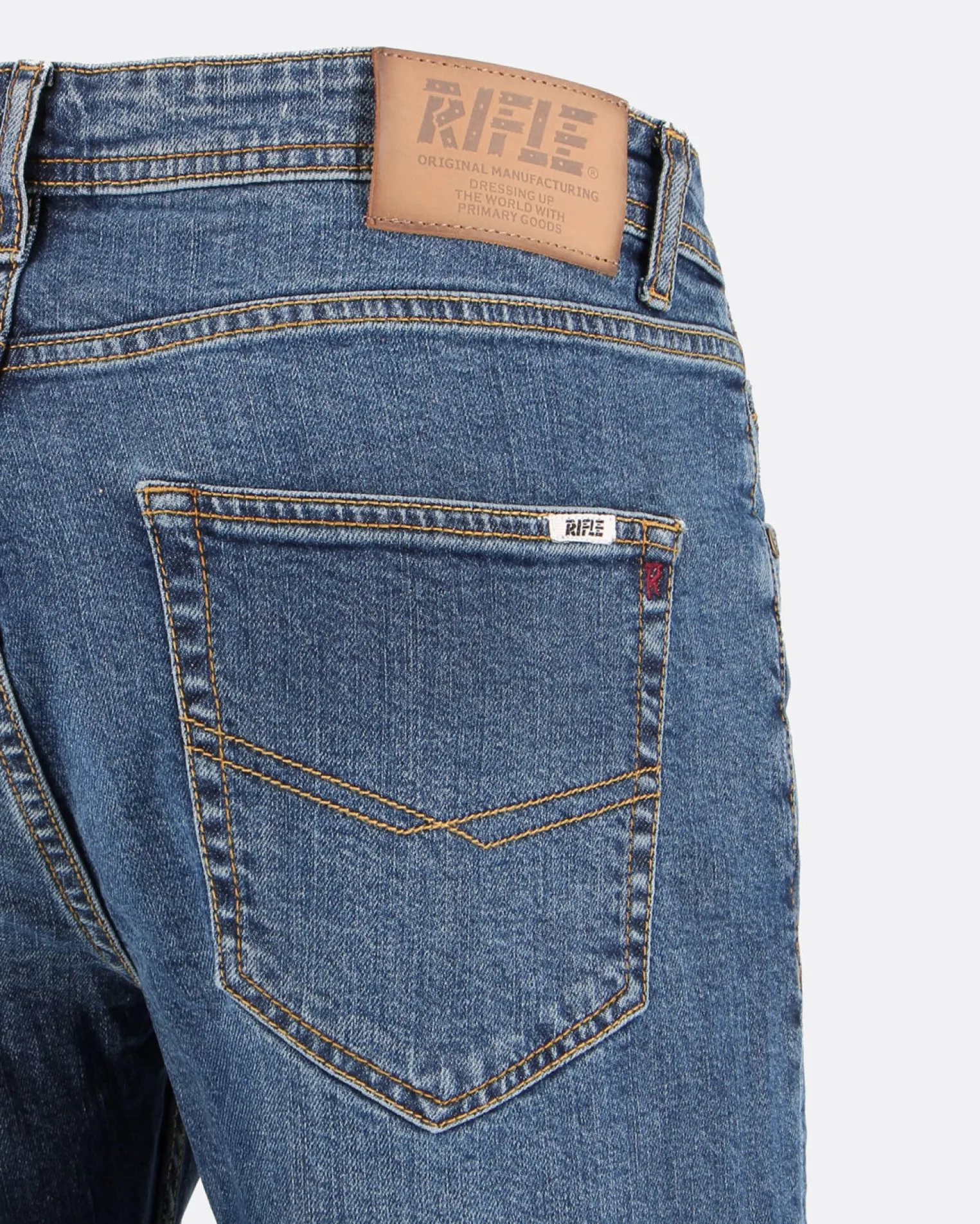 UOMO JEANS 5 TASCHE LAVAGGIO MEDIO