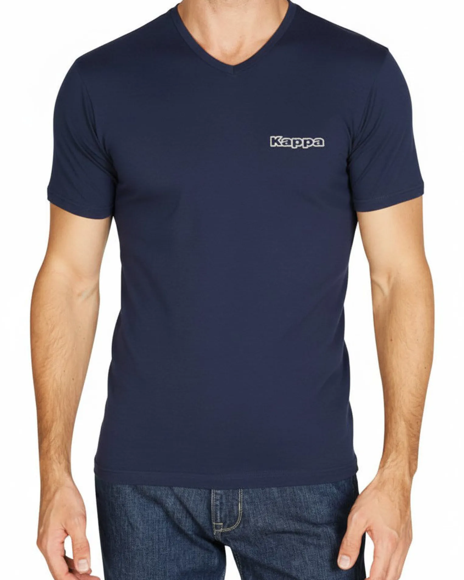 UOMO TSHIRT MM SCOLLO V BIELASTICO