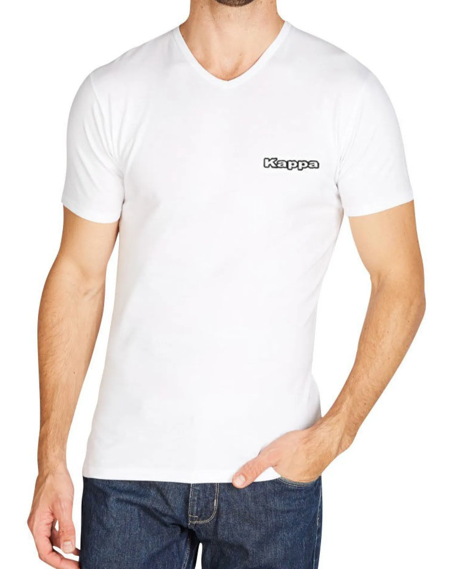UOMO TSHIRT MM SCOLLO V BIELASTICO