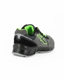U.POWER - Scarpa antinfortunistica da uomo nera e verde modello TAYLOR