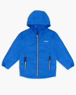 WAIKIKI RUN- K-WAY CON CAPPUCCIO BIMBO BLU ROYAL CON DETTAGLI BIANCHI E NERI - IDRO