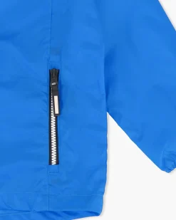 WAIKIKI RUN- K-WAY CON CAPPUCCIO BIMBO BLU ROYAL CON DETTAGLI BIANCHI E NERI - IDRO