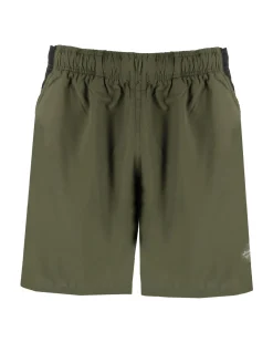 WAIKIKI RUN - PANTALONCINO DA RUNNING VERDE MILITARE CON DETTAGLI NERI, RUFO