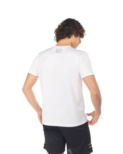 WAIKIKI RUN - T shirt da running bianca in meh traspirante