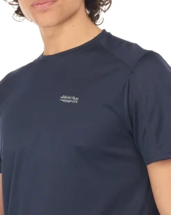 WAIKIKI RUN - T shirt da running blu scuro in meh traspirante