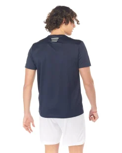 WAIKIKI RUN - T shirt da running blu scuro in meh traspirante