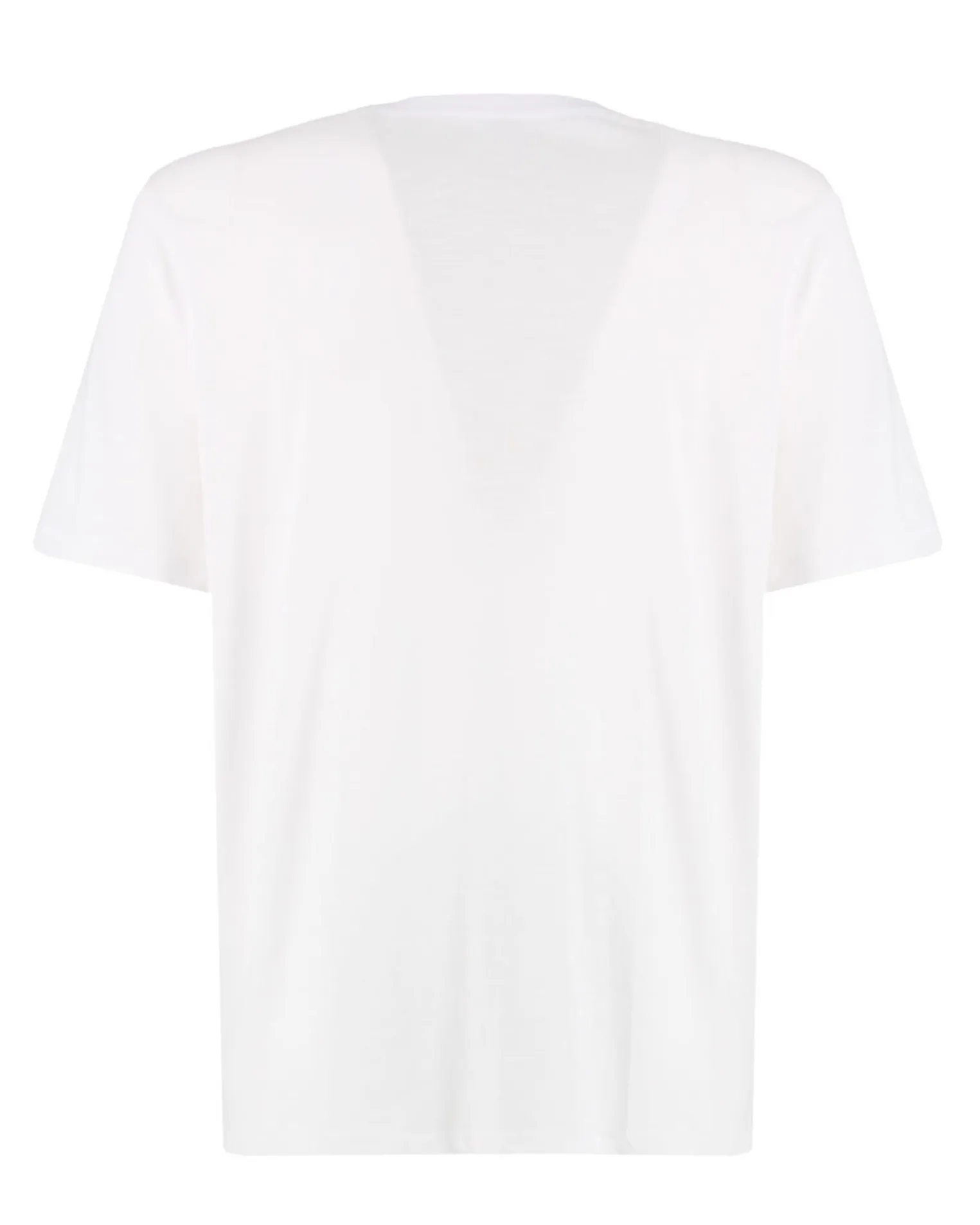 WAIKIKI RUN - T-SHIRT MEZZA MANICA CON TASCHINO BIANCA CON DETTAGLI FLOREALI, URANIO