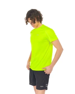 WAIKIKI RUN - T-SHIRT MEZZA MANICA SPORTIVA GIALLO FLUO DA UOMO - ARGO