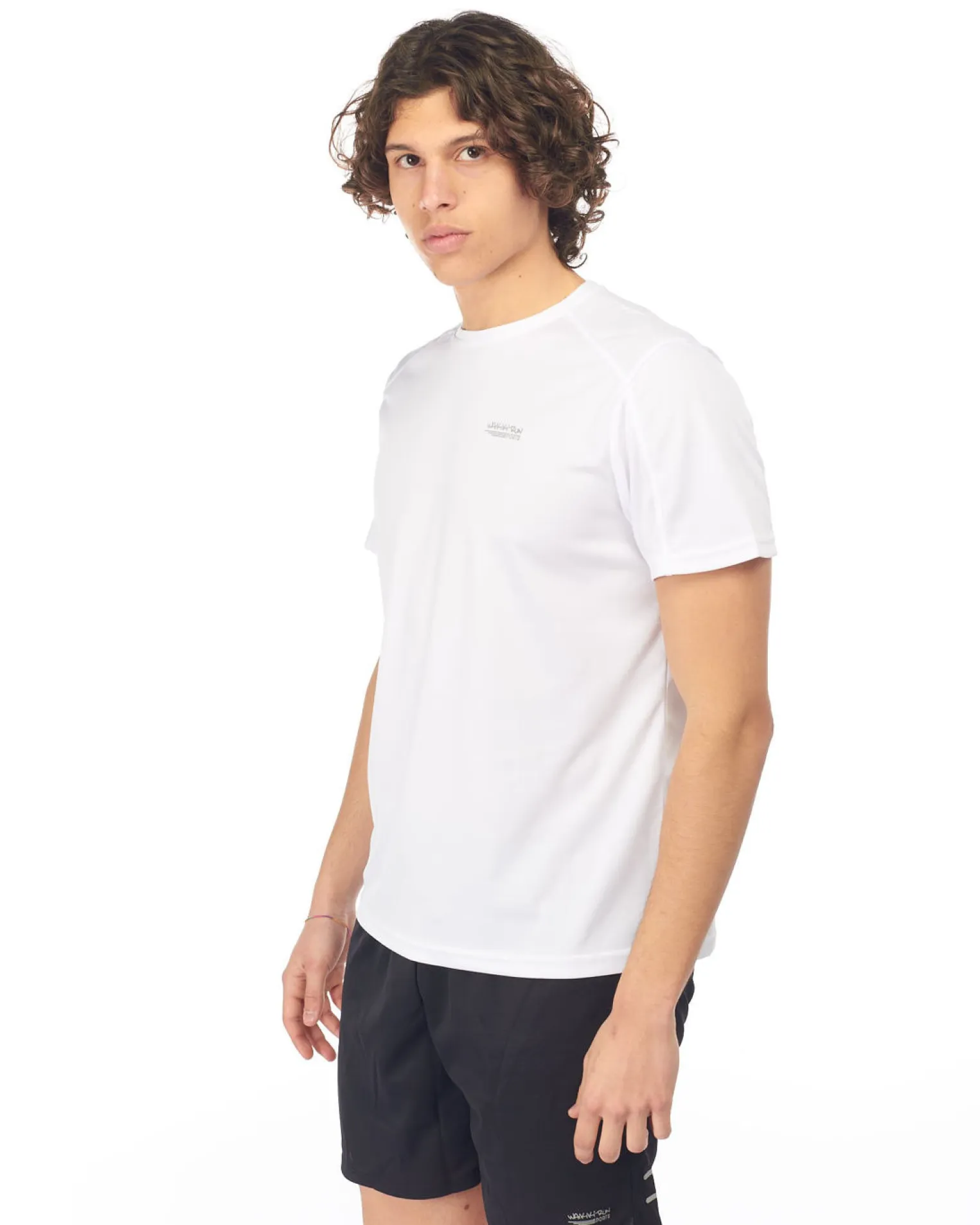 WAIKIKI RUN - T-SHIRT MEZZA MANICA SPORTIVA BIANCA DA UOMO - ARGO