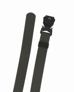 WAMPUM - Cintura tattica elasticizzata verde militare da uomo con scatola