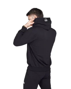 XTREME BOXING - Felpa con cappuccio full zip nero in cotone