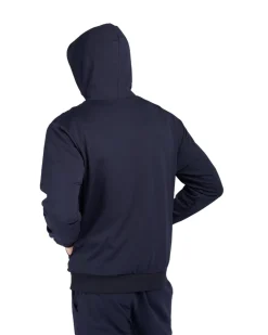 XTREME BOXING - Felpa con cappuccio full zip blu in cotone