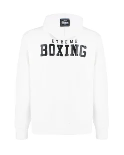 XTREME BOXING - FELPA CON CAPPUCCIO BIANCA DA UOMO