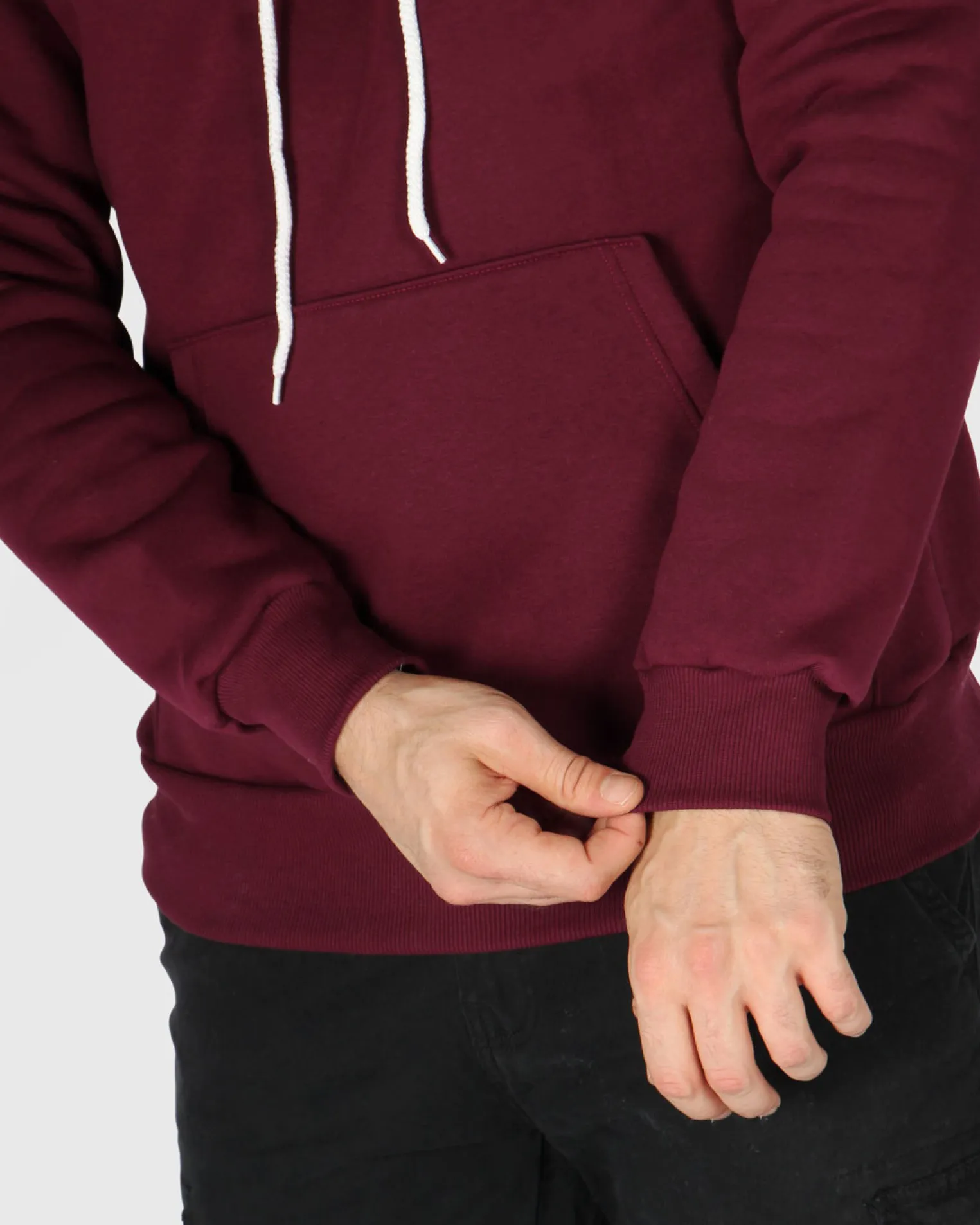 XTREME BOXING - FELPA CON CAPPUCCIO BORDEAUX DA UOMO
