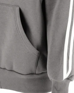 XTREME BOXING - FELPA GRIGIA DA UOMO FULL ZIP CON CAPPUCCIO