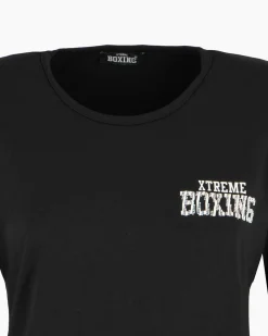 XTREME BOXING - MAGLIA NERA A MANICA LUNGA DA DONNA