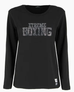 XTREME BOXING - MAGLIA NERA A MANICA LUNGA DA DONNA
