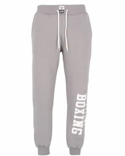 XTREME BOXING - PANTALONE FELPA GRIGIA DA UOMO CON POLSINO