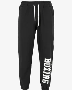 XTREME BOXING - PANTALONE TUTA NERO DA UOMO CON POLSINO