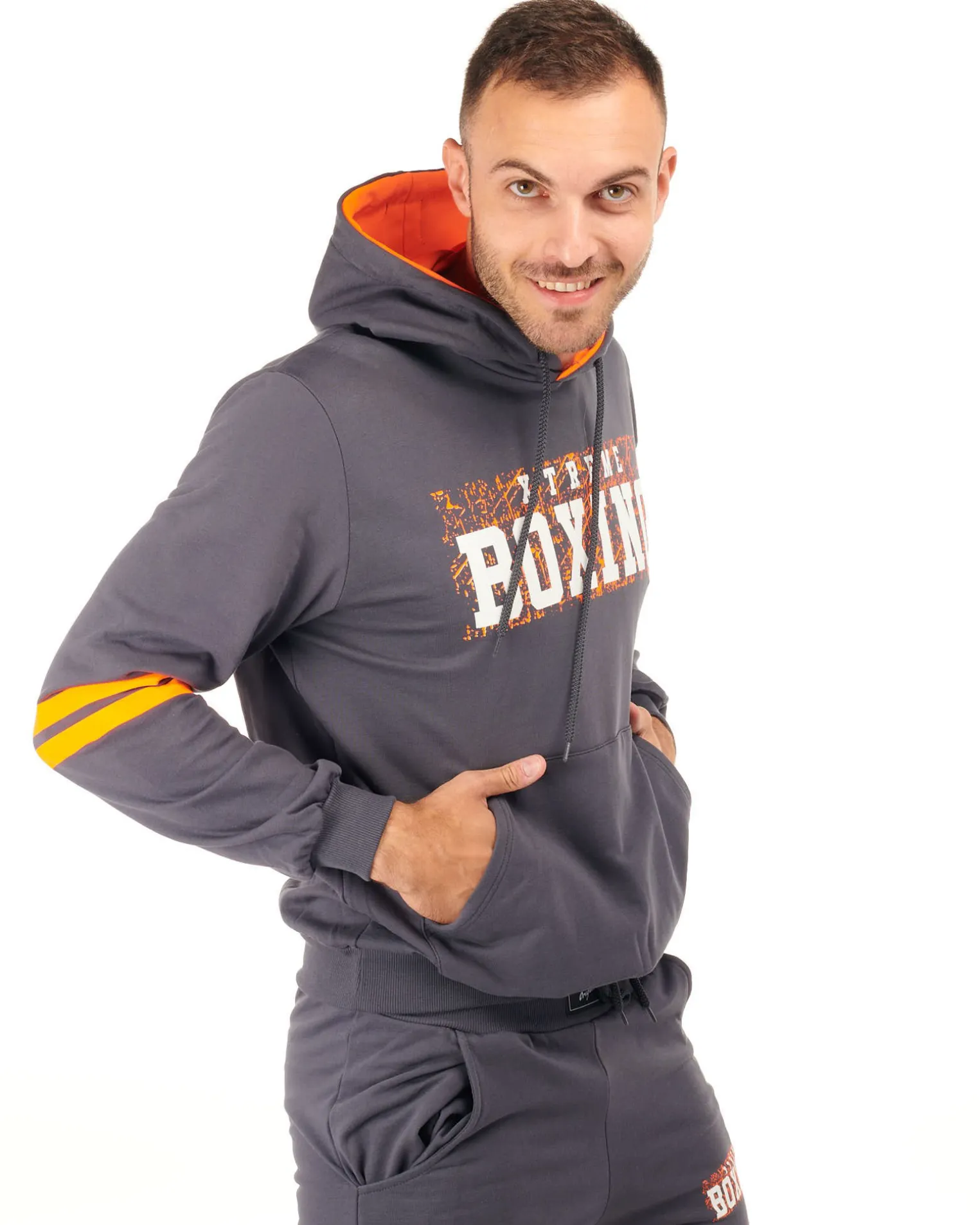 XTREME BOXING - UOMO FELPA CON CAPPUCCIO