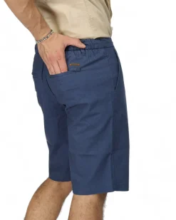 YELLOW DOG - BERMUDA DA UOMO BLU TASCA AMERICA CON LACCIO