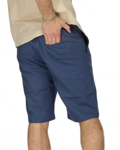 YELLOW DOG - BERMUDA DA UOMO BLU TASCA AMERICA CON LACCIO