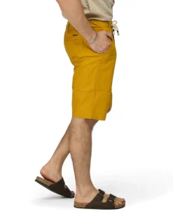 YELLOW DOG - BERMUDA DA UOMO OCRA TASCA AMERICA CON LACCIO