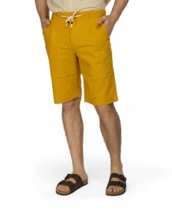 YELLOW DOG - BERMUDA DA UOMO OCRA TASCA AMERICA CON LACCIO
