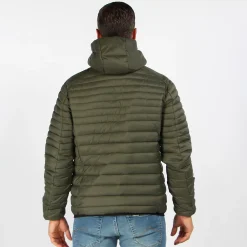 YELLOW DOG - GIUBBINO VERDE NYLON 100GR CON CAPPUCCIO UNITO