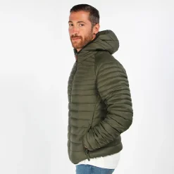YELLOW DOG - GIUBBINO VERDE NYLON 100GR CON CAPPUCCIO UNITO