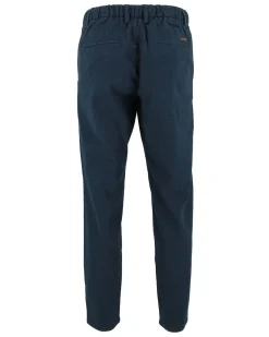 YELLOW DOG - Pantalaccio tasca america riga goffrato blu