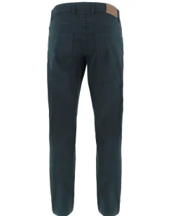 YELLOW DOG - Pantalone basic 5 tasche blu da uomo in cotone