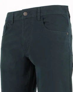 YELLOW DOG - Pantalone basic 5 tasche blu da uomo in cotone