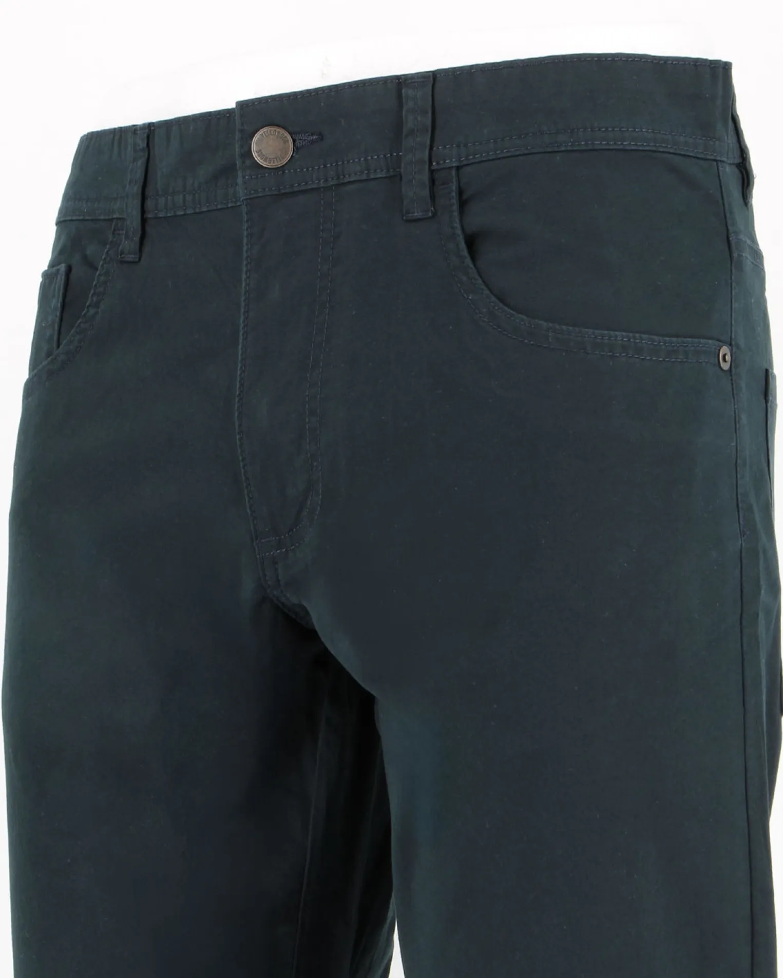 YELLOW DOG - Pantalone basic 5 tasche blu da uomo in cotone