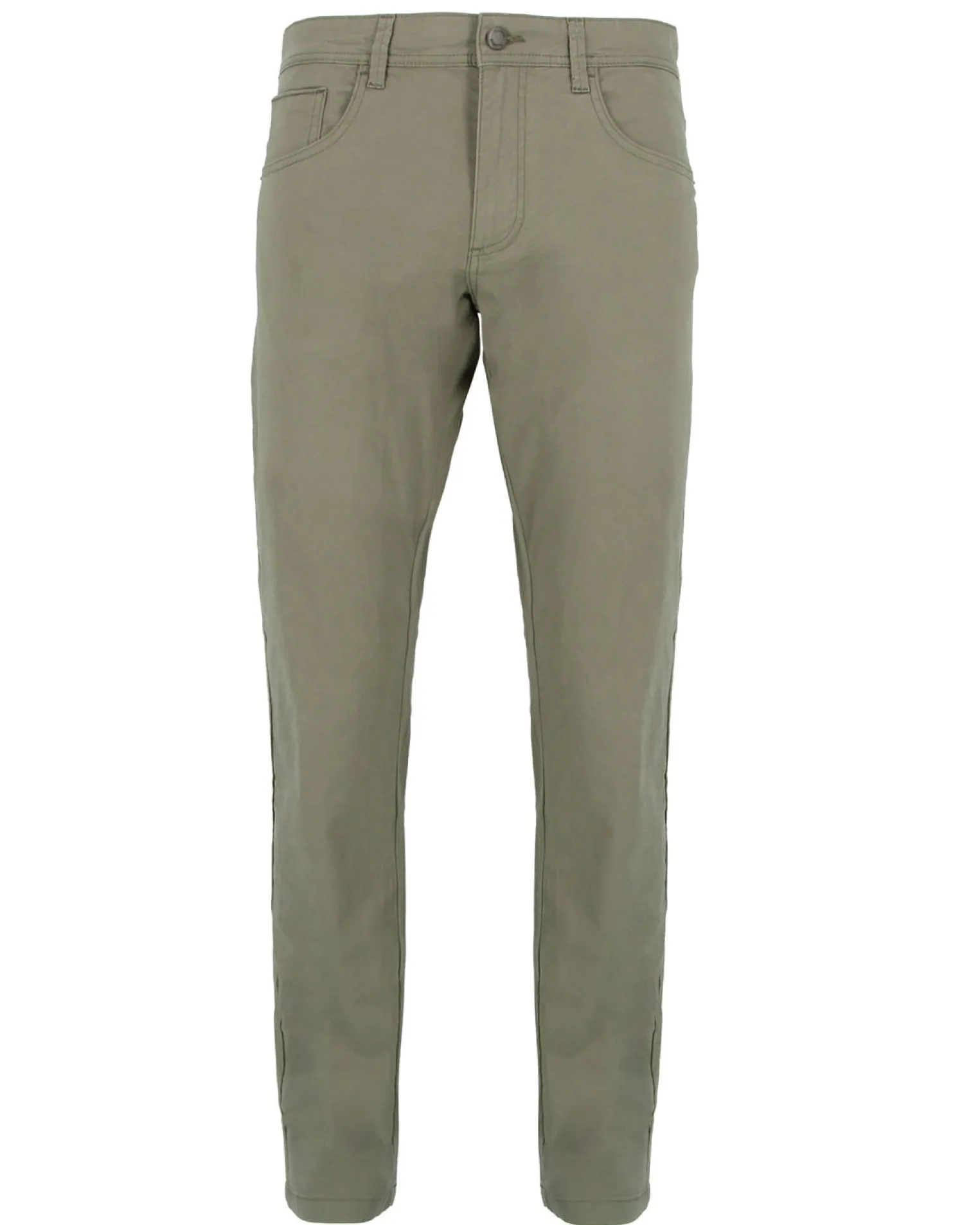 YELLOW DOG - Pantalone basic 5 tasche verde militare da uomo in cotone