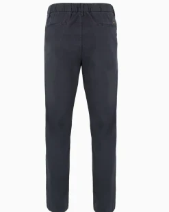 YELLOW DOG - Pantalone tasca america blu con laccio