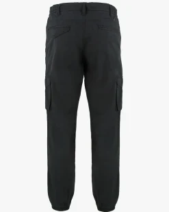 YELLOW DOG - Pantalone tasca america nero con coulisse